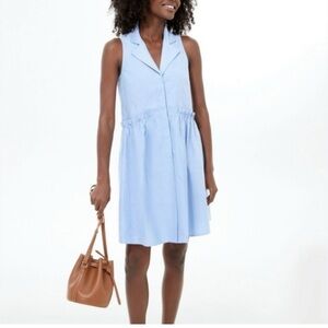Tuckernuck Oxford Blue Sleeveless Royal Shirt Dress